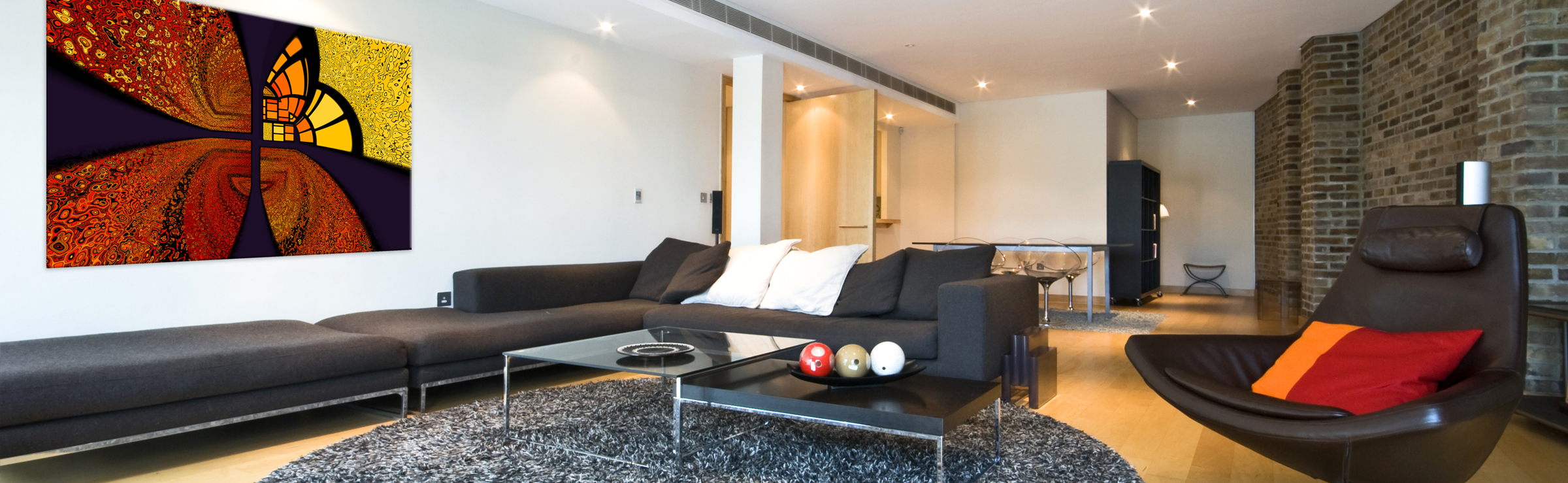 Wohnambiente mit Bildbeispiel Fensterkreuz